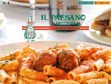 Tablet Screenshot of ilpaesanopizza.com